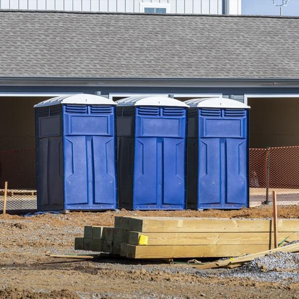 Heavy-duty construction site porta potty in Lodi, California